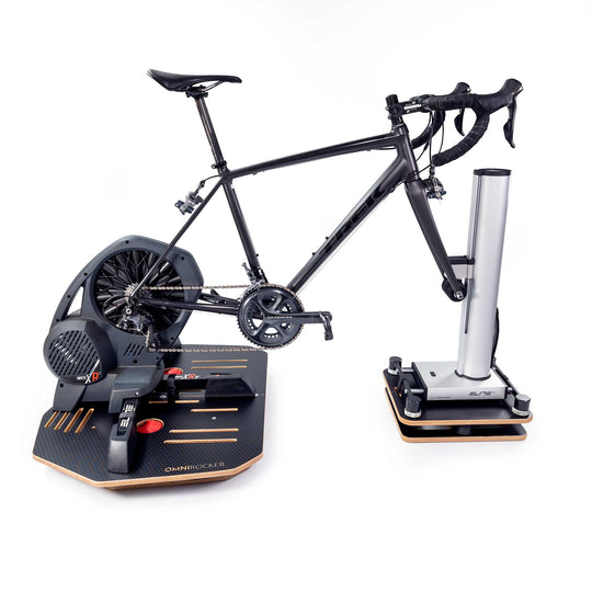 Omnirocker Compact 2 part Rocker Plate with adjustable front Rocking  deck. Fitted with the Elite Dirato XR and Rizer.