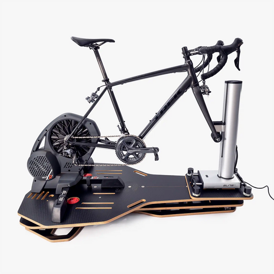 Omnirocker Turbo trainer Rocker Plate with the Elite Rizer.