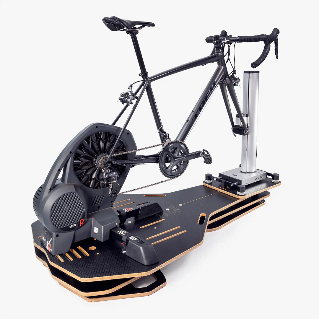 Omnirocker Turbo trainer Rocker Plate with the Elite Rizer.