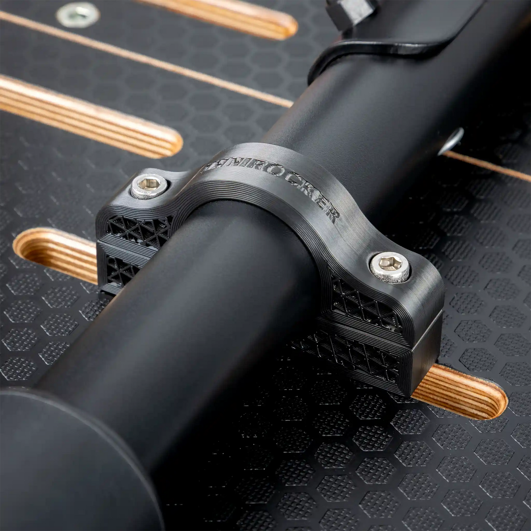 Omnirocker fixing mount for the Wahoo Kickr Core V1, front mount.